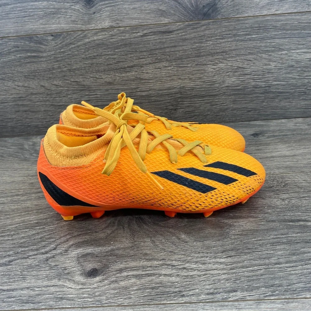 Adidas X Speedportal.3 FG J Soccer Cleats Kids Size 1 Gold Orange GZ5072